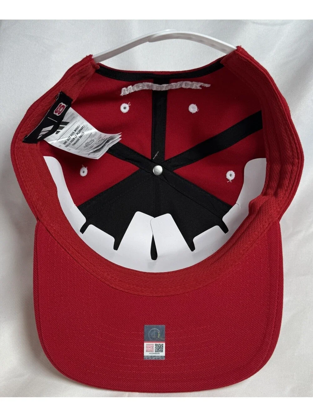 Adidas NC State Wolfpack Red A Frame Snapback Hat NEW